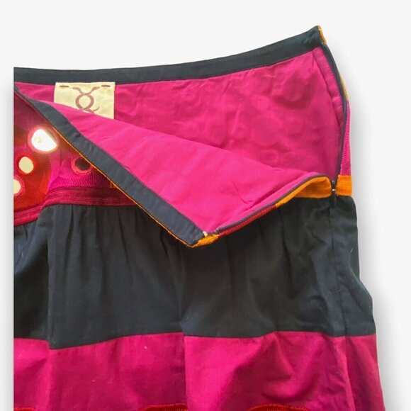 Figue Embroidered Mirrored Paillette Cora‎ Mini Skirt Size 10, NWT - Picture 11 of 13